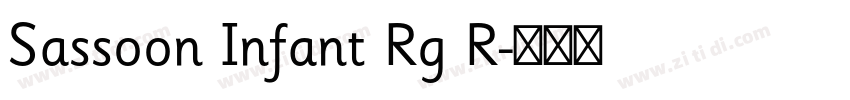 Sassoon Infant Rg R字体转换